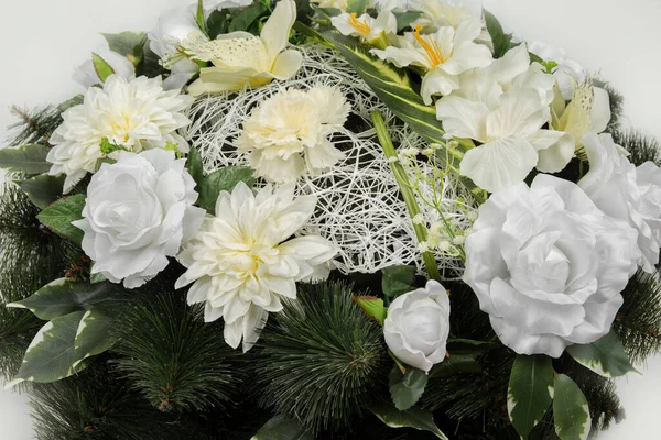 Mourning Wreath Funeral White Royalty Free Stock Images