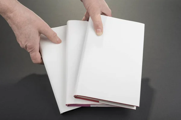 Blank Book Covers Fill Out Your Text — Stock Photo, Image