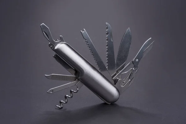 Swiss Many Task Army Knife Multi Tool Pocket Knife — Stock Photo, Image