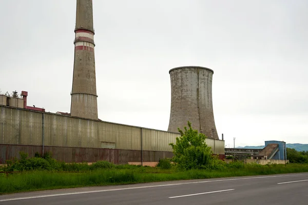 Alte Fabriken Verschmutzen Die Luft Umweltkonzept Industrielle Umweltverschmutzung — Stockfoto