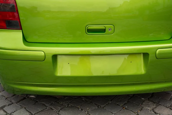 Espacio Para Número Matrícula Del Coche Parte Posterior — Foto de Stock