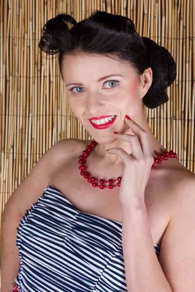 Marine pin up girl — Stock Photo, Image