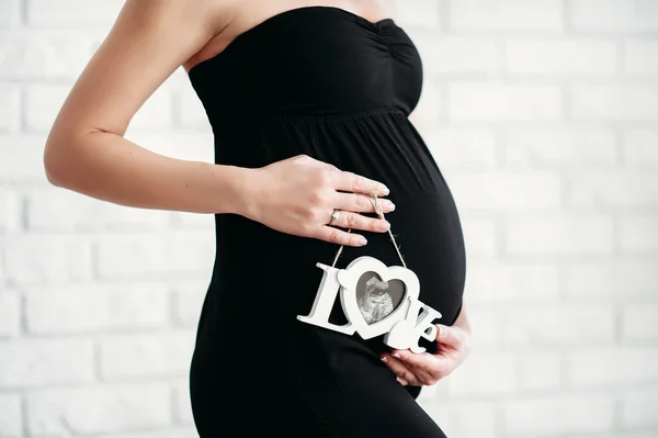 Pregnant woman, ultrasound scan — Stock Photo, Image