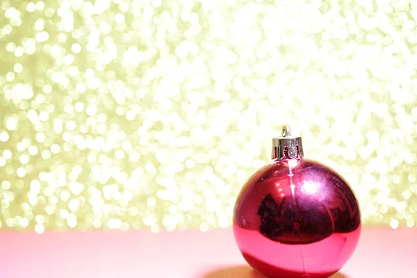 Bokeh ile Noel arkaplanı kırmızısı — Stok fotoğraf