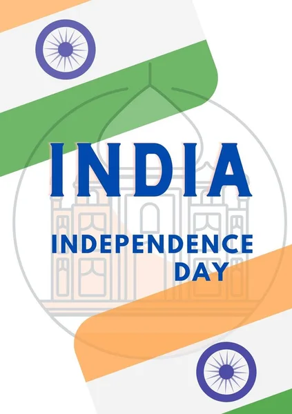 India Día de la Independencia, 15 de agosto India Feliz Día de la Independencia. Ilustración de la libertad de la India — Foto de Stock