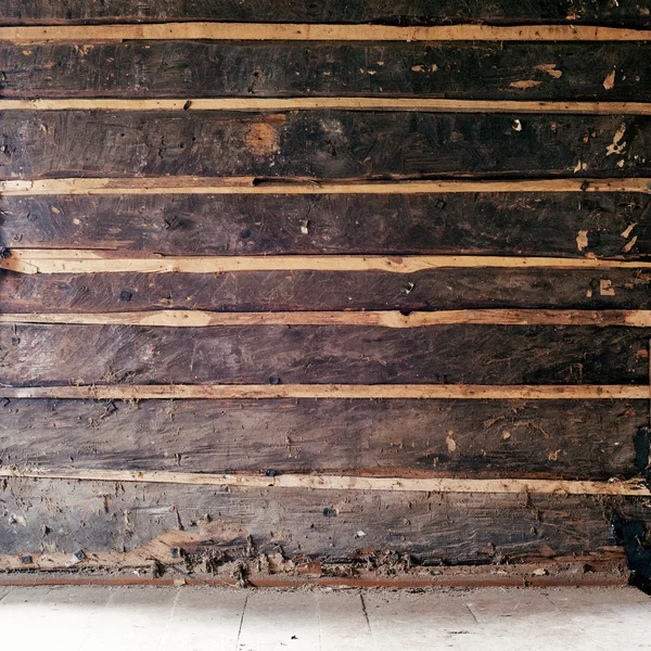 Grunge drewniane ściany i podłogi — Zdjęcie stockowe