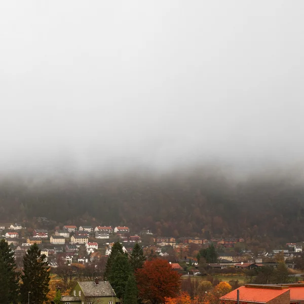 Barwny autumn w Bergen, Norwegia — Zdjęcie stockowe