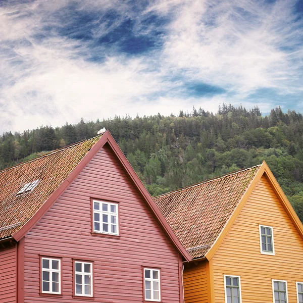 Färgglada traditionella hus — Stockfoto