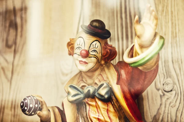 Piękne, ręcznie robione Clown — Zdjęcie stockowe