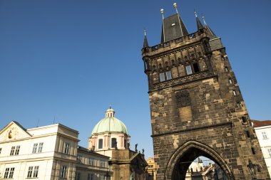 Charles Köprüsü'nün eski şehir Köprüsü Kulesi