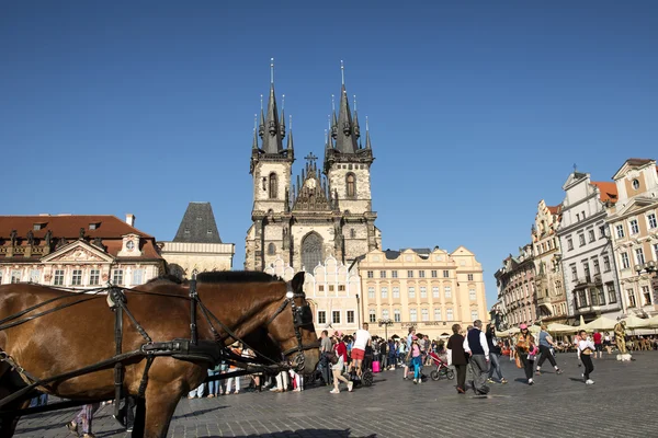 Der Altstadtplatz ist ein historischer Platz in der Altstadt — Stockfoto