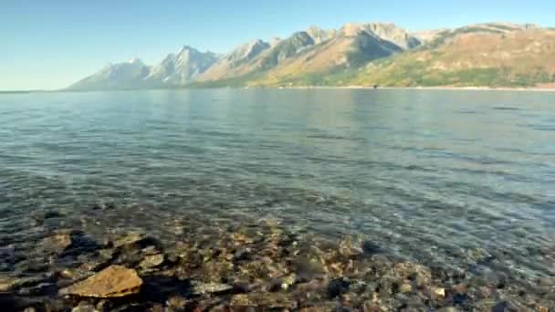 Jackson jezero ve Wyomingu — Stock video