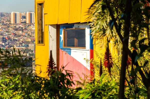 Vista Funicular de Valparaíso — Fotografia de Stock