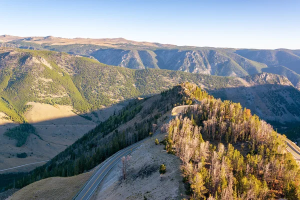Uitzicht op de bergen van de Beartooth — Stockfoto