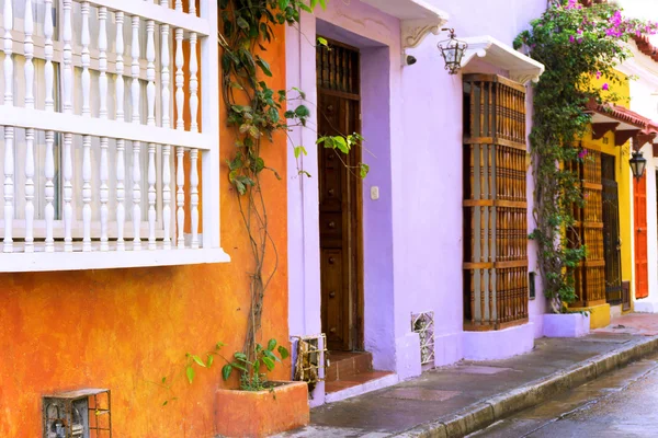 Coloridos edificios de Cartagena —  Fotos de Stock