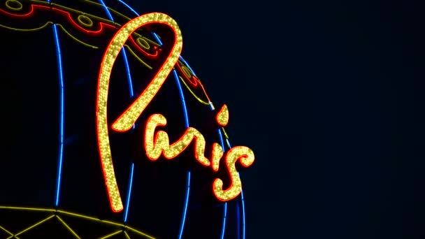 Paris Las Vegas anzeigen — Stockvideo