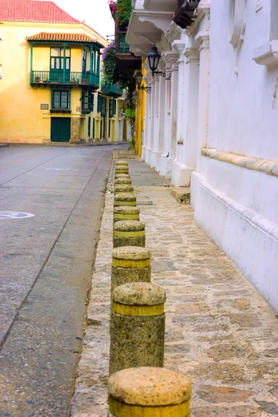 Cartagena, Kolumbia utcára néző — Stock Fotó