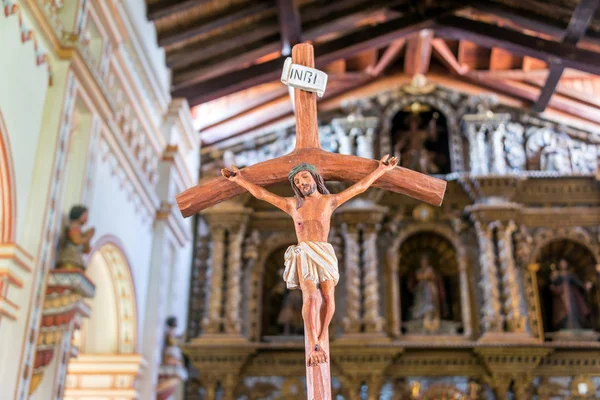 Jesus am Kreuz in san ramon, Bolivien — Stockfoto