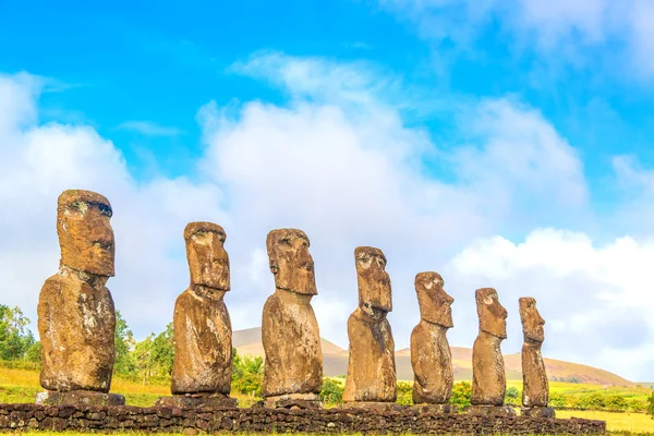 Ahu Akivi Moai — Stok fotoğraf