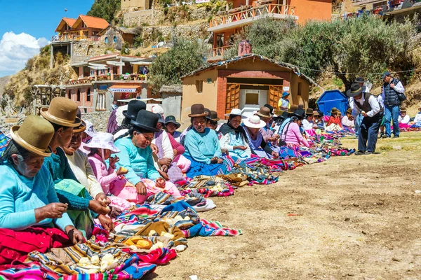 Mulheres indígenas bolivianas — Fotografia de Stock