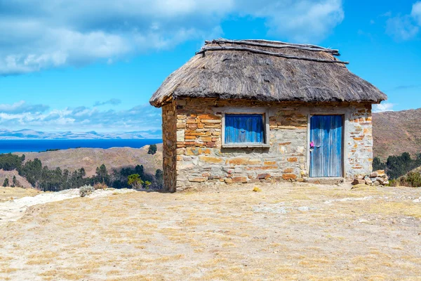 Kamienny budynek na isla del sol — Zdjęcie stockowe