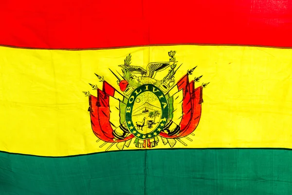 Bolivias flagga — Stockfoto