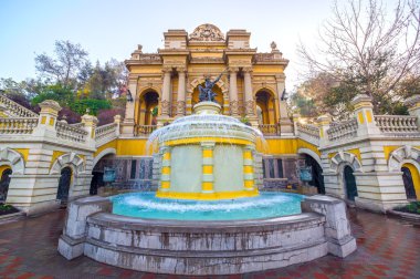 Fountain in Santiago, Chile clipart