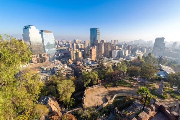 Santiago Skyline y Parque —  Fotos de Stock