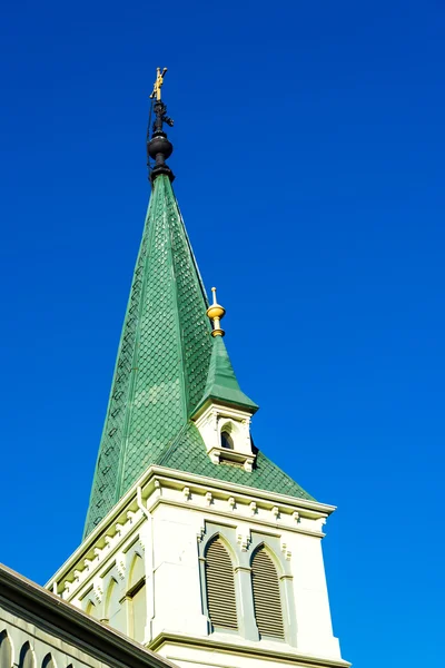 Kościół Ewangelicko-Augsburski zielony — Zdjęcie stockowe