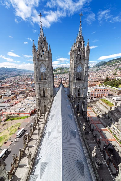 Quito Basilica Vertical — Stock Photo, Image