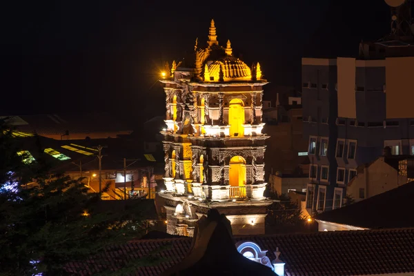 Geceleri kilise Towers Potosi de — Stok fotoğraf