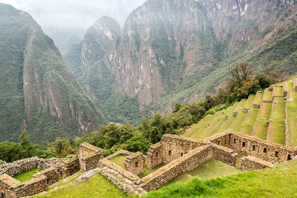 Machu Picchu Terraços e Andes — Fotografia de Stock