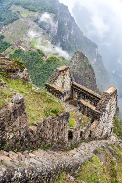 Machu picchu aus huayna picchu — Stockfoto