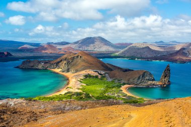 View from Bartolome Island clipart