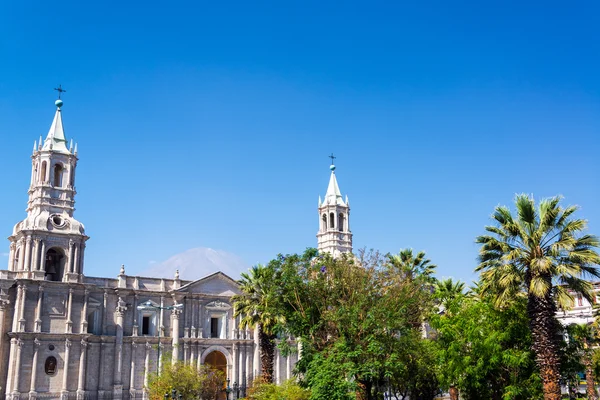 Arequipa katedral görünümü — Stok fotoğraf