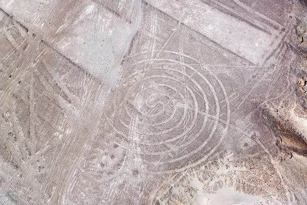 Nazca Lines spirála — Stock fotografie