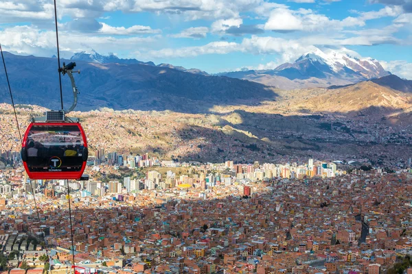 Kabelbaan van La Paz — Stockfoto