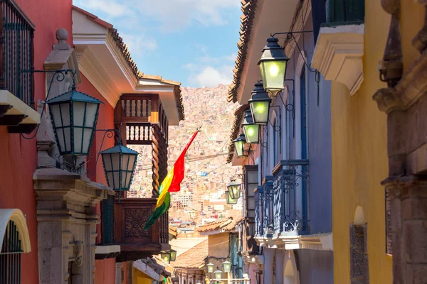 Jaen Street La Paz, Bolivya — Stok fotoğraf