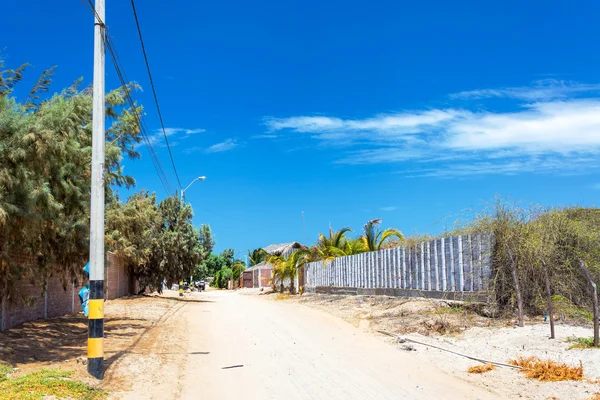 Sandy Road in Mancora, Peru — Stock Photo, Image