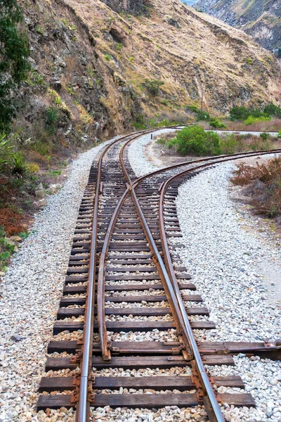 Bahngleise in Ecuador — Stockfoto