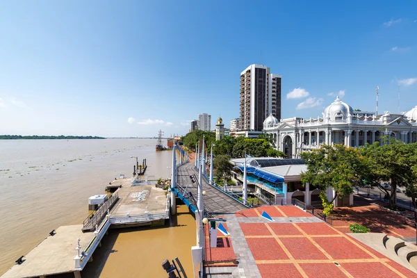 Guayaquil Waterfront Wide Angle — Stock Photo, Image
