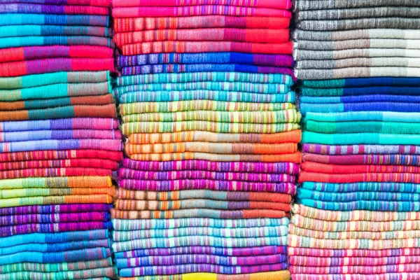 Tekstil Otavalo, Ekvator — Stok fotoğraf