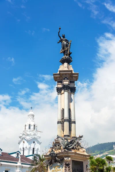 Plaza Grande v Quito zobrazení — Stock fotografie