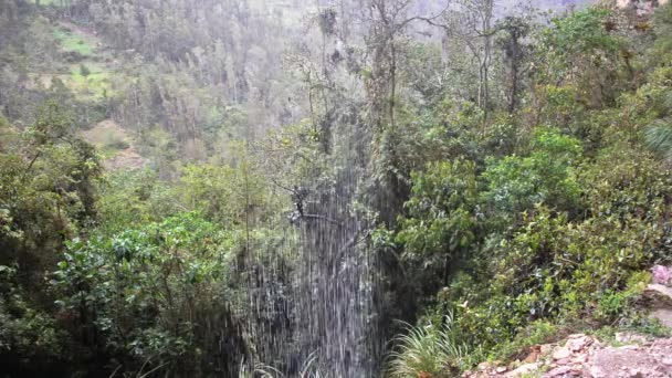 Caída de agua en Perú — Vídeos de Stock