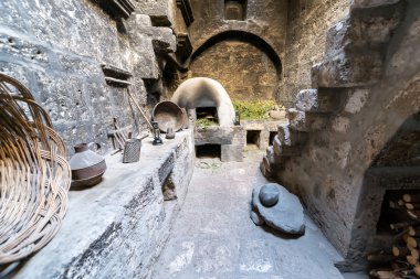 Kitchen in Santa Catalina Monastery clipart