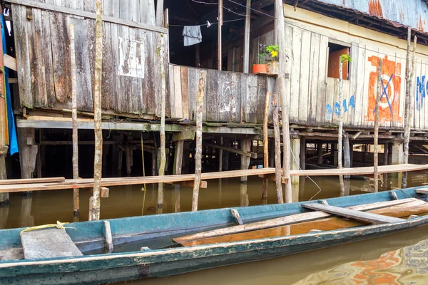 Wooden Shack in Iquitos, Peru — Stock Photo, Image