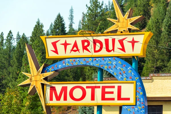 Történelmi Motel jele — Stock Fotó
