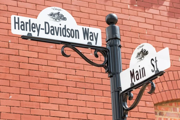 Harley Davidson Way e Main St — Fotografia de Stock