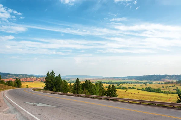 Estrada e Paisagem — Fotografia de Stock