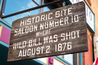 Site Where Wild Bill Hickok was Shot clipart